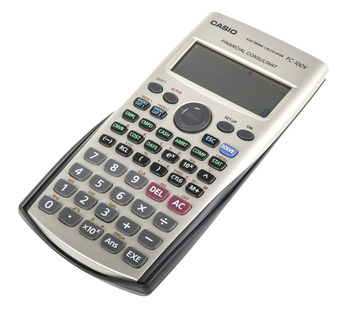 Te mejorarás Preocupado folleto FC-100V Casio | Casio Battery & Solar Powered Financial Calculator |  329-8165 | RS Components