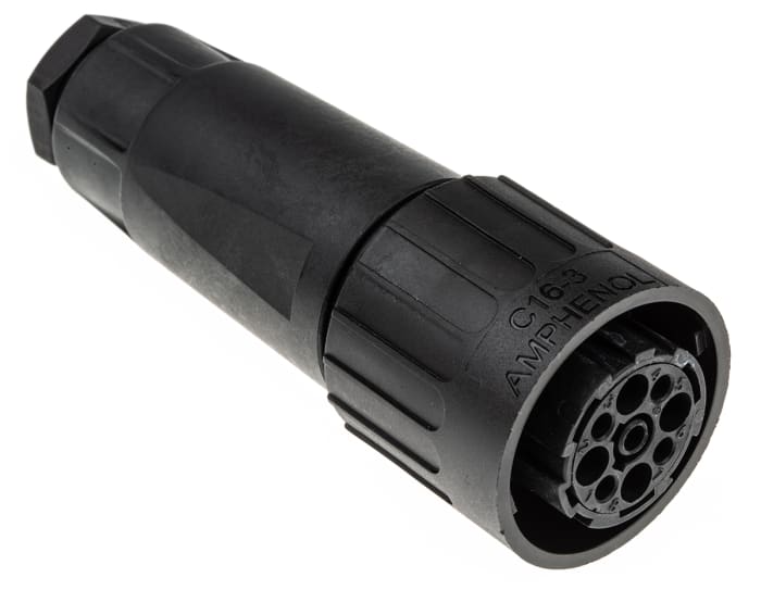 Amphenol Industrial Circular Connector, 8 + PE Contacts, Cable Mount, Socket, Female, IP65, Ecomate C16 Series