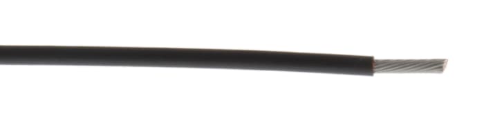 TE Connectivity Black 0.38 mm² Harsh Environment Wire, 22 AWG, 19/34, 100m, ETFE Insulation, 55A0111-22-0