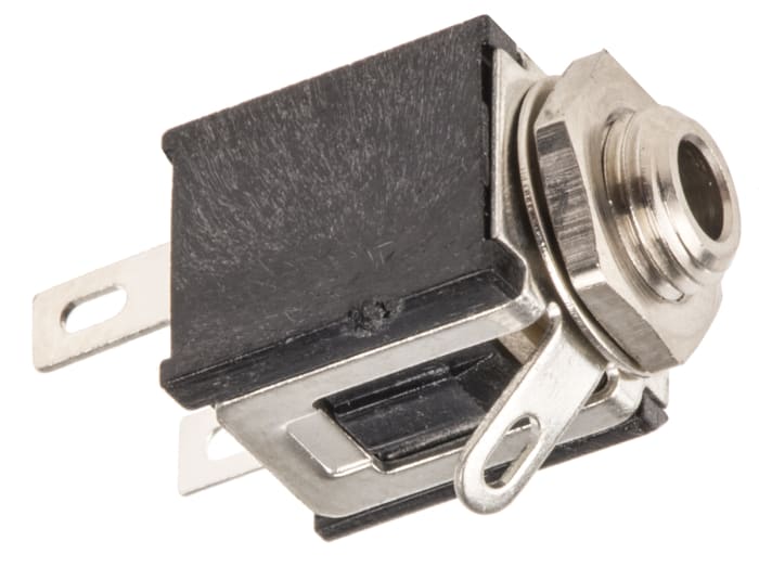 Switchcraft Jack Connector 2.5 mm Chassis Mount Mono Socket, 2Pole