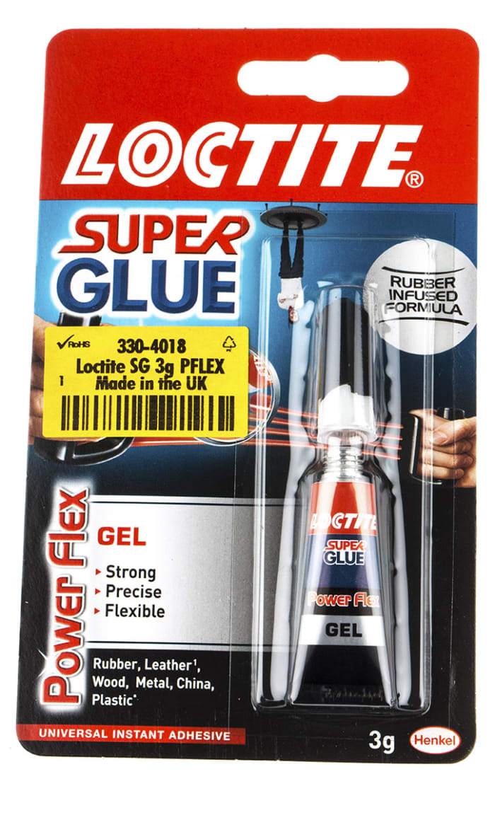 Loctite superglue Powerflex 3 g, Transparent