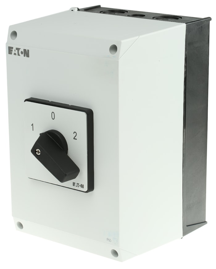 Eaton 4P Pole Surface Mount Isolator Switch - 63A Maximum Current, 37kW Power Rating, IP65
