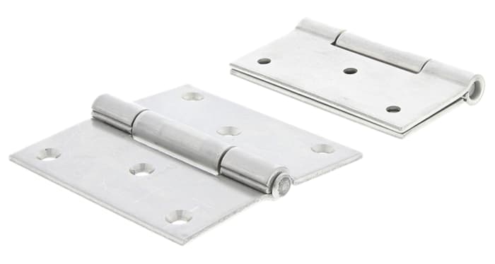 Bisagra de libro de giro libre Pinet de Acero inoxidable, dimensiones 80mm x 80mm x 2.5mm