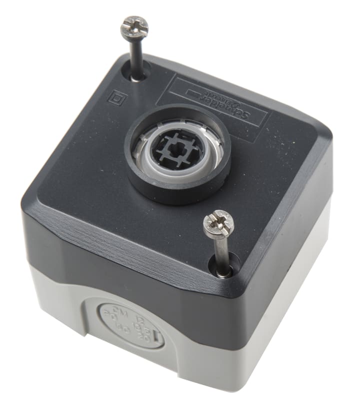 Schneider Electric Spring Return Enclosed Push Button - SPST, Polycarbonate, Red, O