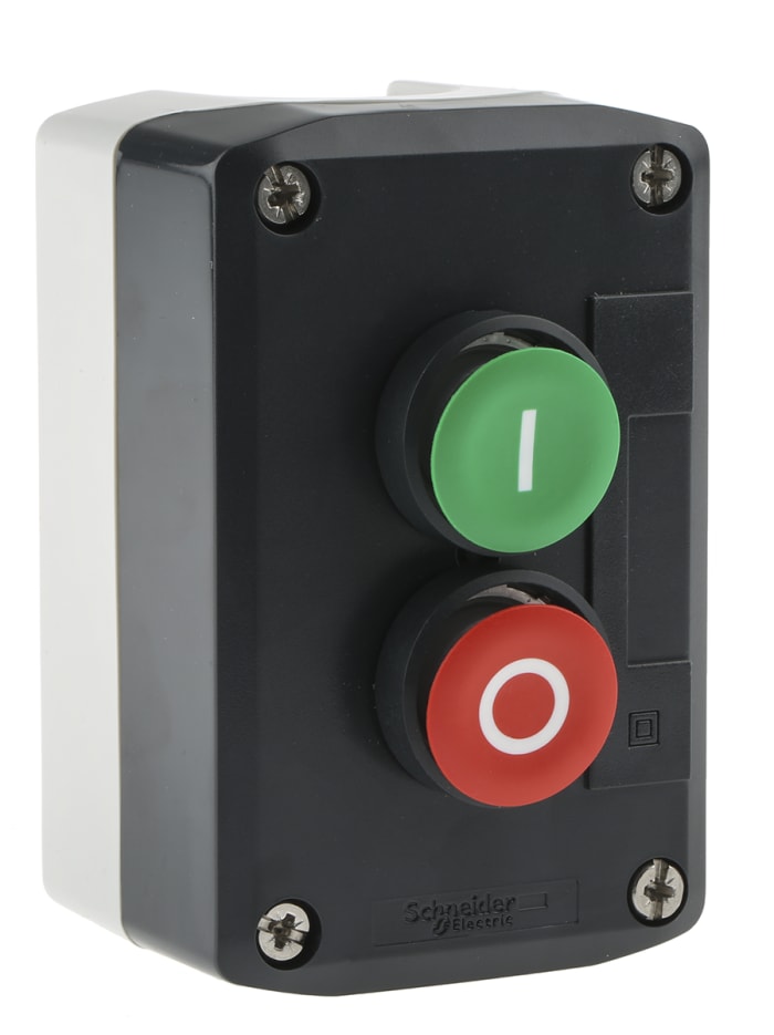 Zapouzdřené tlačítko, řada: XALD 10A IP66, IP67, IP69K Červená/zelená