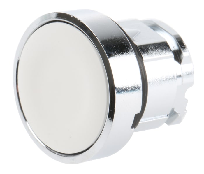 Tête de bouton poussoir Schneider Electric, Harmony XB4 Blanc, Ø découpe 22mm, Momentané