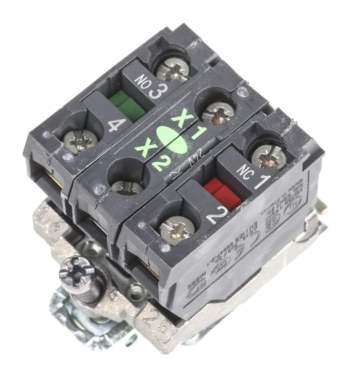Schneider Electric Harmony XB4 Series Contact & Light Block, 24V ac/dc, 1 NO + 1 NC
