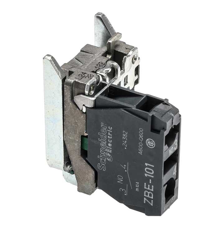 Bloque de contacto y portador Schneider Electric ZB4BZ101, SPST, 600V, terminal Roscado