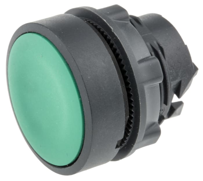 Tête de bouton poussoir Schneider Electric, Harmony XB5 Vert, Ø découpe 22mm, Retour par ressort