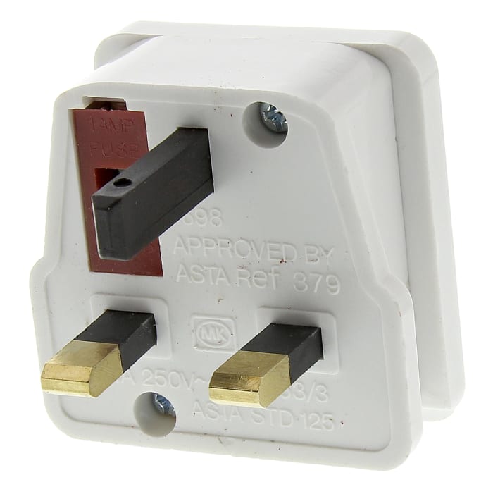Adaptateur, avec Type G - Britannique 3 broches
