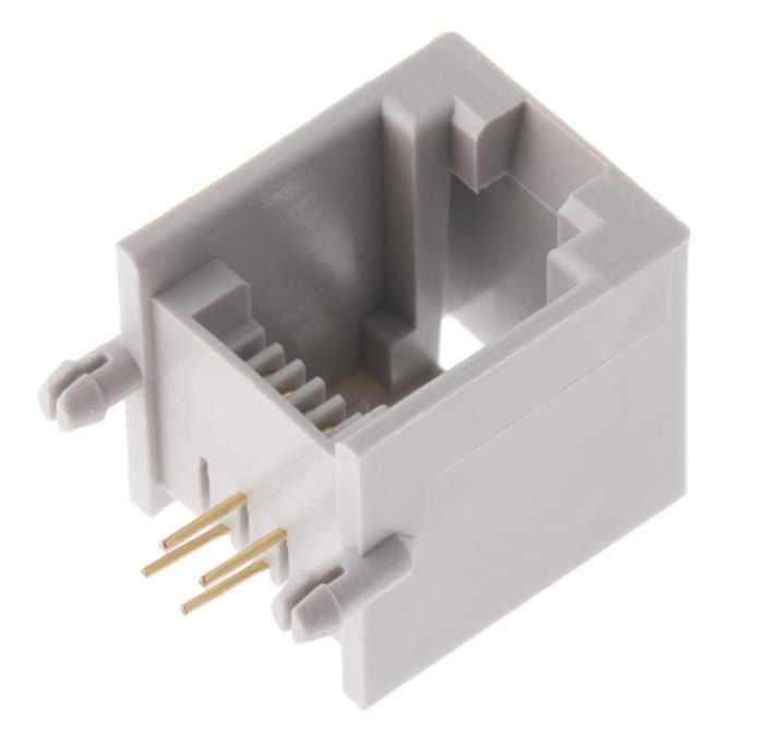 RS PRO RJ11 Soketi, PCBye / Karta Monte, 6P4C Pinli