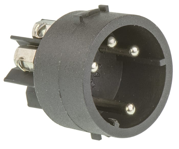 Bulgin Male Connector Insert 4 Way for use with Mini Buccaneer Connector