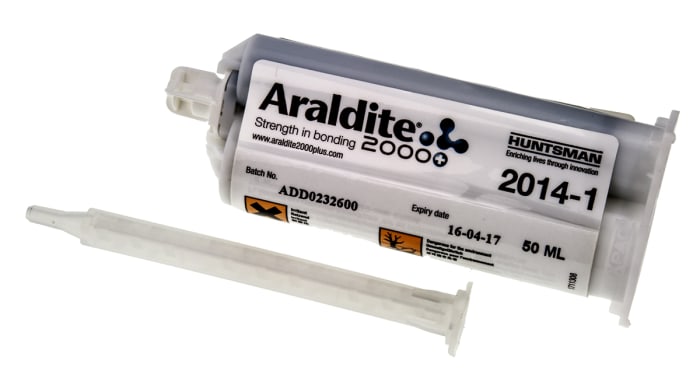 Adhesivo epoxi Gris Araldite Araldite 2014, cartucho doble de 50 ml