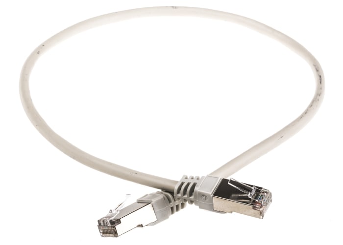 Decelect, 0.5m Cat5, Grey RJ45 to Male RJ45 Male, F/UTP Shielded, Terminated PVC Sheath