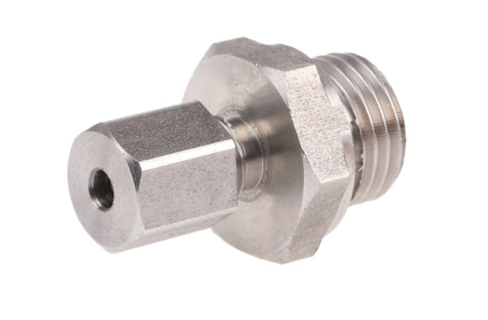 RS PRO 1/4 BSP Thermocouple Compression Fitting for Use with Thermocouple, 3mm Probe, RoHS Compliant Standard