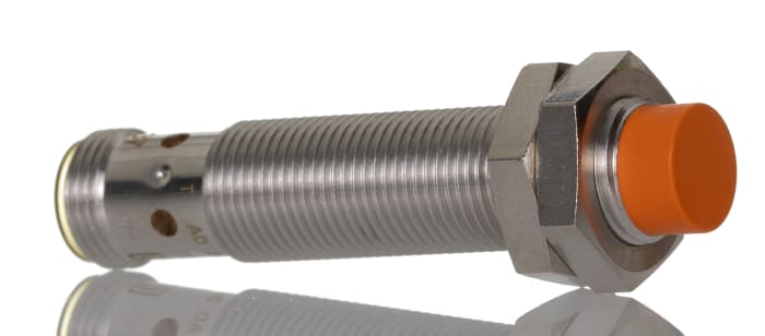 ifm electronic Inductive Threaded Barrel Proximity Sensor, M12, 7 mm Detection, PNP/NPN NO/NC, 10 → 36 V dc