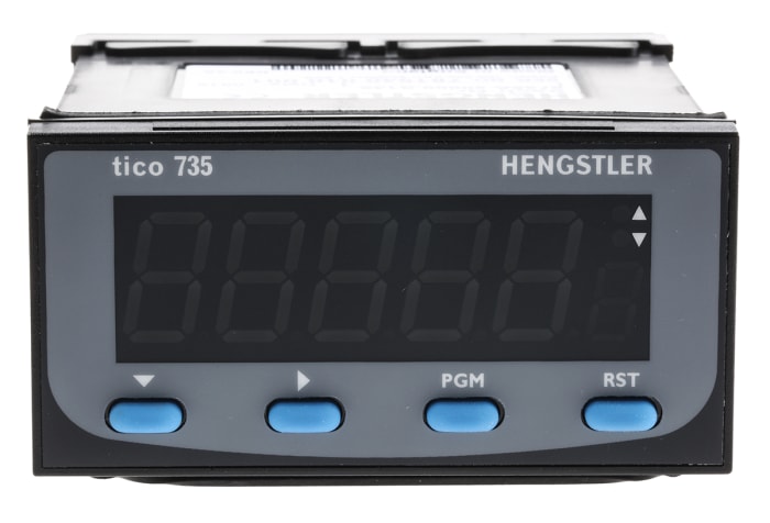 Hengstler TICO 735 LED Process Indicator for Current, Voltage, 45mm x 92mm