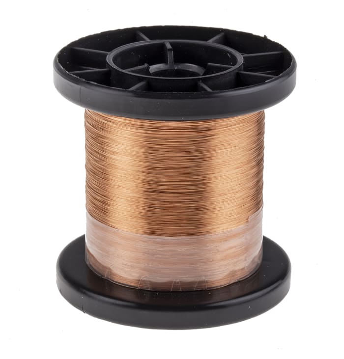 CUL100/0.10 Block, Block Single Core 0.1mm diameter Copper Wire, 1144m  Long, 337-7088