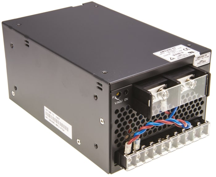 TDK-Lambda Embedded Switch Mode Power Supply SMPS, JWS300-15, 15V dc, 22A, 330W, 1 Output, 120 → 330 V dc, 85