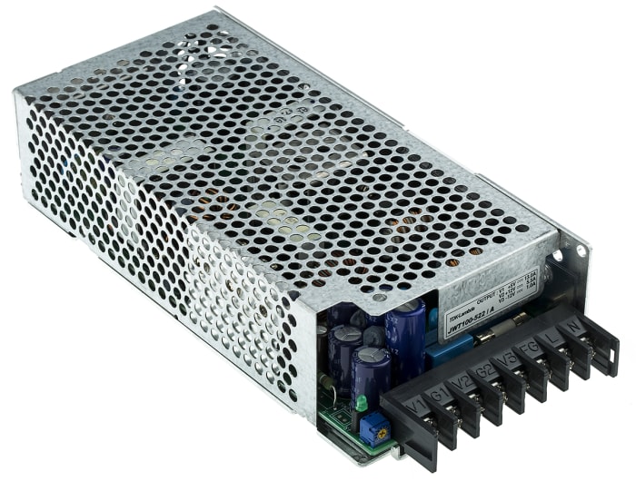 TDK-Lambda Switching Power Supply, JWT100-522/A, 5 V dc, ±12 V dc, 1 A, 5.5 A, 13 A, 100W, Triple Output, 120 →