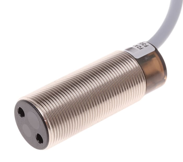 Baumer Diffuse Photoelectric Sensor, Barrel Sensor, 20 mm → 150 mm Detection Range