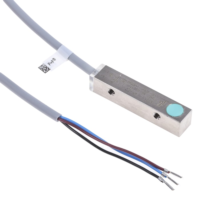 Pepperl + Fuchs Inductive Block Proximity Sensor, M8, 1.5 mm Detection, PNP NO, 10 → 30 V dc