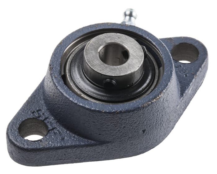 2 Hole Flange Bearing Unit, FYTB 12 TF, 12mm ID