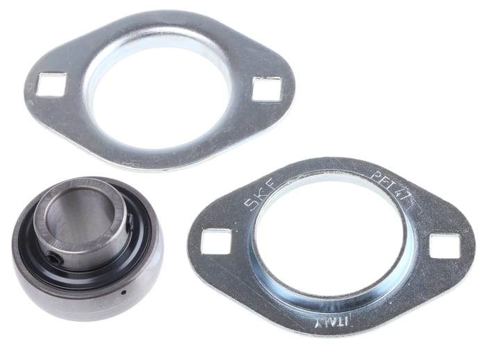 SKF Flanşlı Rulman, Preslenmiş Çelik, İç Çap: 20mm