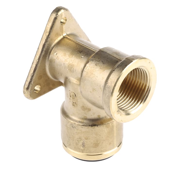 PM22WB JG Speedfit JG Speedfit Brass Pipe Fitting, 90° Push Fit Wall