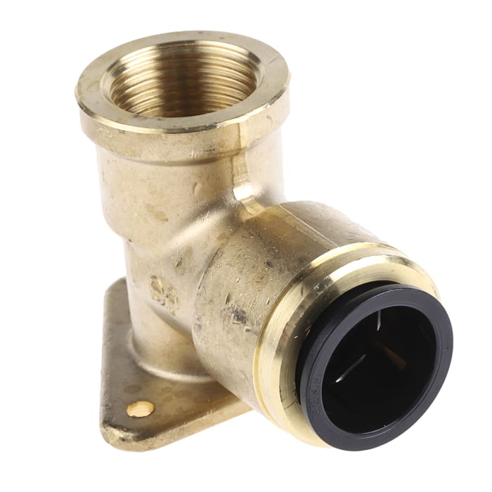 PM22WB JG Speedfit JG Speedfit Brass Pipe Fitting, 90° Push Fit Wall