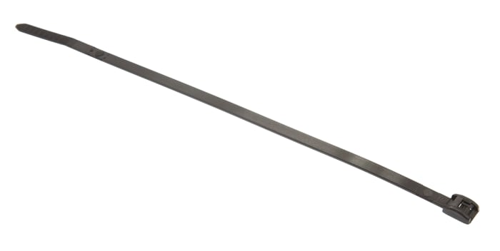 Thomas & Betts Cable Tie, 195.58mm x 4.75 mm, Black Nylon, Pk-100