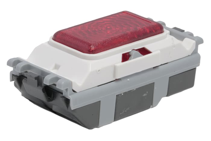 MK Electric 2 Way Red Indicator Unit Switch Grid Module 20A, Grid Plus Series