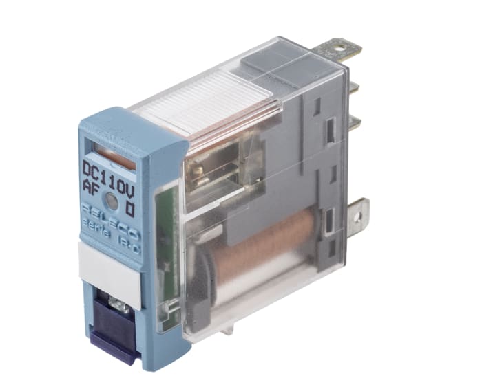 Releco PCB Mount Power Relay, 110V dc Coil, 6A Switching Current, SPDT