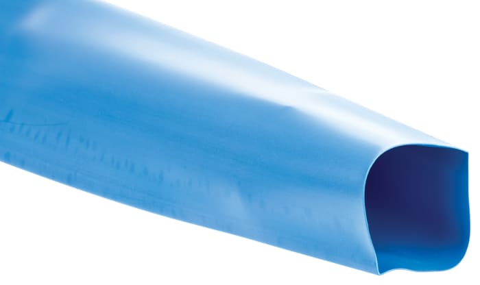 TE Connectivity Heat Shrink Tubing, Blue 51mm Sleeve Dia. x 1.2m Length 2:1 Ratio, RNF-100 Series