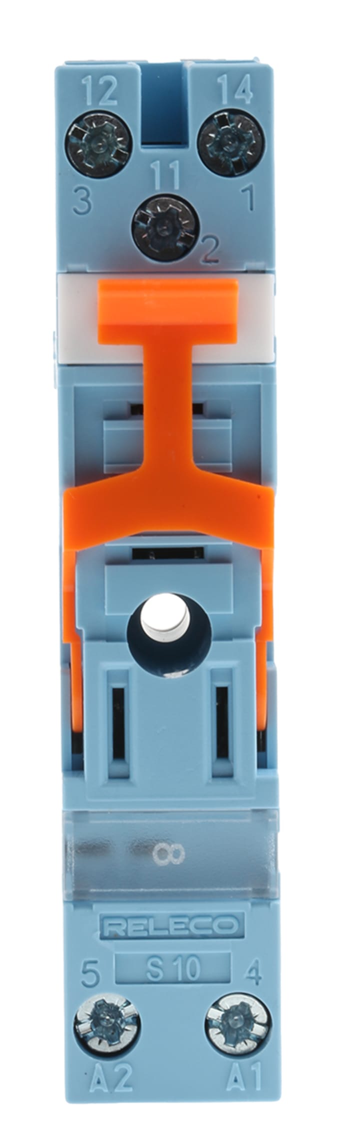 Releco MRC 5 Pin 250V ac DIN Rail Relay Socket, for use with IRC Series
