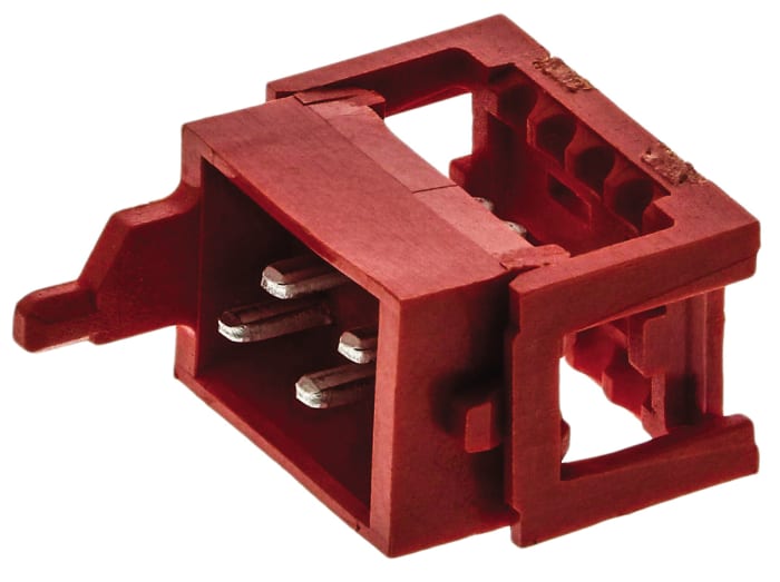 TE Connectivity 4-Way IDC Connector Plug for Cable Mount, 2-Row