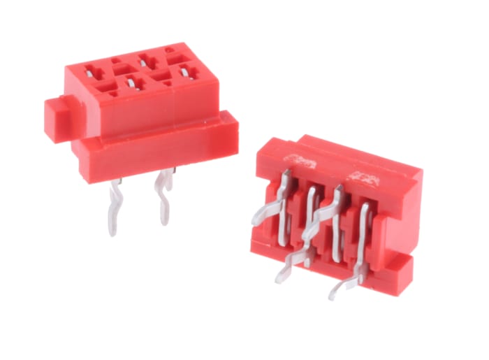 TE Connectivity Micro-MaTch Series Straight Through Hole Mount PCB Socket, 4-Contact, 2-Row, 2.54mm Pitch, Solder