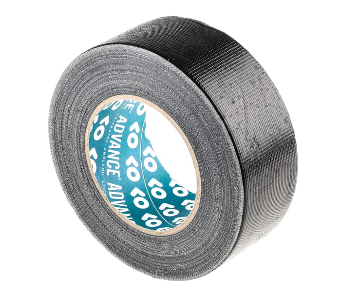 Ruban adhésif Advance Tapes AT170, 50m x 50mm, Tissu, 3,7 N/cm, Noir