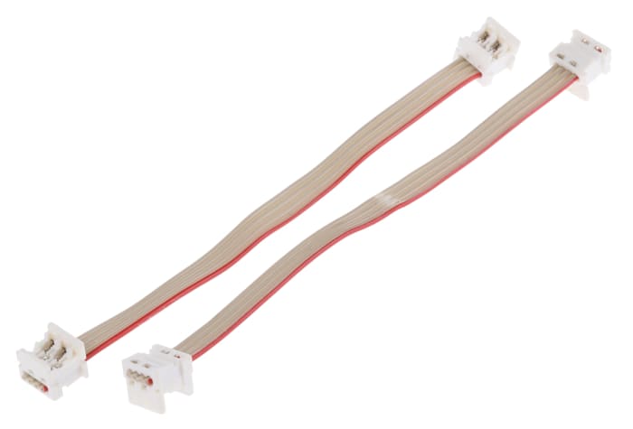 Câbles en nappe Molex Picoflex 4 voies, pas de 1.27mm 28 AWG, Gris