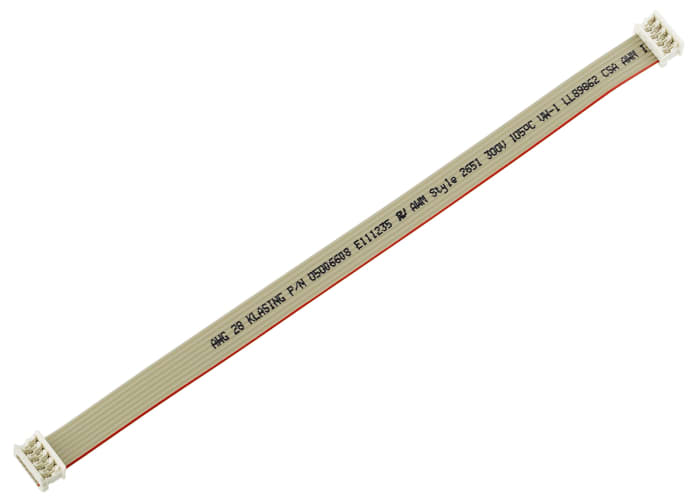 Molex Picoflex Series Flat Ribbon Cable, 8-Way, 1.27mm Pitch, 200mm Length, Picoflex IDC to Picoflex IDC