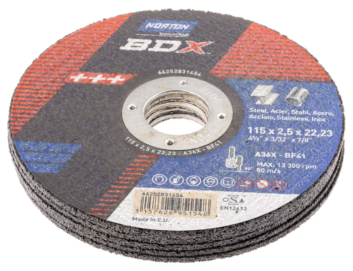 66252831454 Norton Norton Cutting Disc Aluminium Oxide Cutting Disc