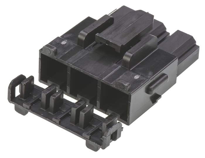 Molex Mini-Fit Sr Konnektör Kılıfı, Dişi, 3 Girişli, 10mm Aralıklı, Seri No: 42816