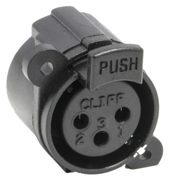 RS PRO XLR Konnektör, Soket, PCBye / Karta Monte, Altın, Nikel Gümüş Alaşım Kaplı Kontak, 250 V ac