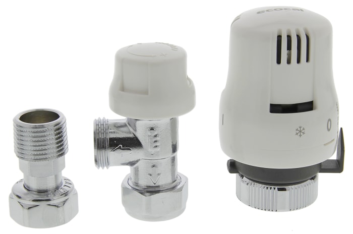 Altecnic Brass 1/2 in BSP to 1/2 in BSP Thermostatic Radiator Valve