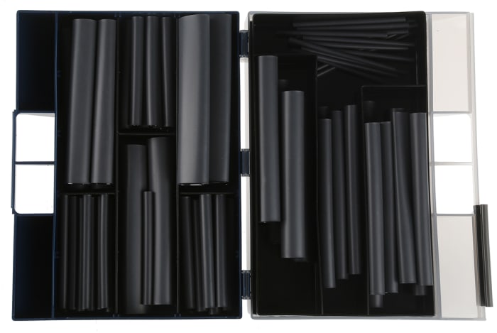 TE Connectivity Adhesive Lined Heat Shrink Tubing, Black 3mm Sleeve Dia. x 100mm Length 3:1 Ratio, CGAT Series