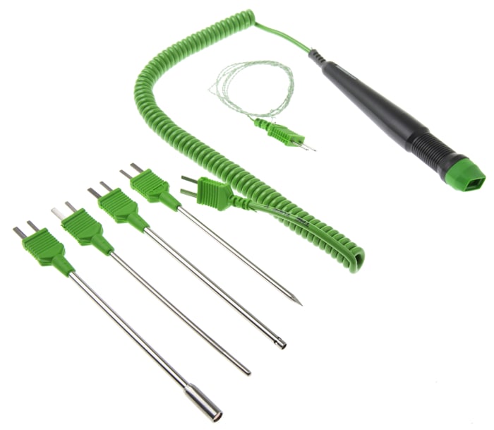 RS PRO K Type K Thermocouple Temperature Probe Kit, +1100 °C Max