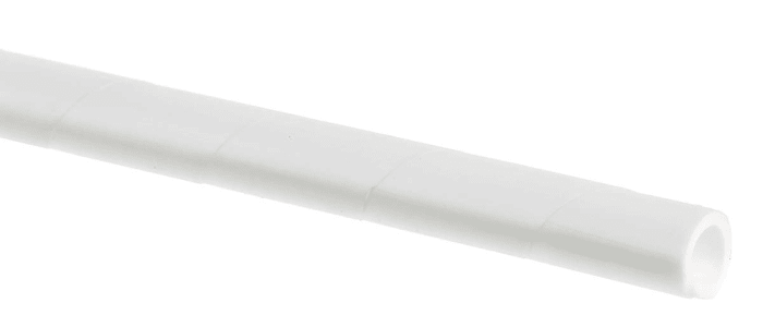 Gaine de câble spiralée HellermannTyton, Ø 4.1mm → 8.2mm, Ø interne 4.1mm, Blanc, en PE