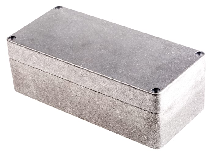 Hammond 1590 Series Natural Die Cast Aluminium Enclosure, IP66, IK08, Natural Lid, 175 x 80 x 60mm