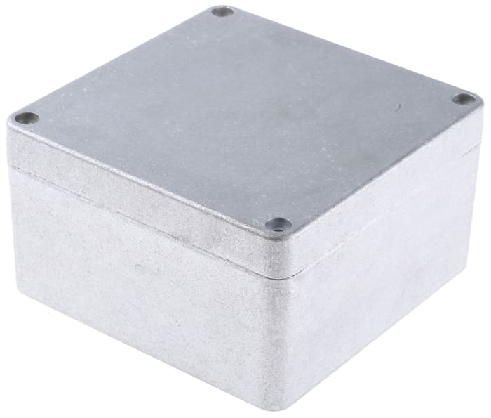 Hammond 1590 Series Natural Die Cast Aluminium Enclosure, IP66, IK08, Natural Lid, 160 x 160 x 90.5mm