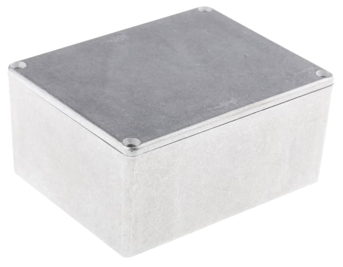 Hammond 1590 Series Natural Die Cast Aluminium Enclosure, IP54, Natural Lid, 119.5 x 94 x 56.5mm